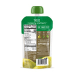 Happy Baby Organics Stage 2 Baby Food Pouches, Gluten Free, Vegan & Healthy Snack, Clearly Crafted Fruit & Veggie Puree, Pears, Kale & Spinach, 4 Ounces (Pack of 16)