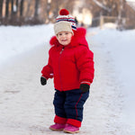 WLLHYF 2 Pair Baby Mittens Black Winter Warm Elastic No Scratch Soft Gloves Breathable Toddler Mittens for Boys Girls Kids