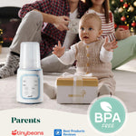 Grownsy Bottle Warmer, 8-in-1 Fast Baby Milk Warmer with Timer for Breastmilk or Formula, Accurate Temperature Control, Multifunctional Baby Bottle Warmers for All Bottles- Blue