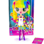 Decora Fashion Girlz Series 2– Decora Dream – 11” Fabric-Costumed Posable Vinyl Doll with Extra-Long Rainbow Hair, 50+ Surprises, Puffy & Flat Removable Stickers, and Accessories