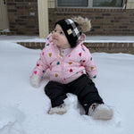 QFH Baby Winter Shoes Infant Shoes Infant Boot Boy Boot Baby Winter Snow Boots Leopard 2.5-3 Years Toddler