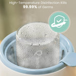 Grownsy Bottle Warmer, 8-in-1 Fast Baby Milk Warmer with Timer for Breastmilk or Formula, Accurate Temperature Control, Multifunctional Baby Bottle Warmers for All Bottles- Blue