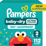 Pampers Diapers - Baby Dry - Size 1, 44 Count, Absorbent Disposable Infant Diaper (Packaging May Vary)