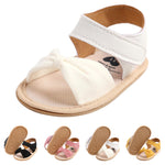 CoKate Baby Girls Sandals Ruffle Bowknot Premium Soft Sole Anti-Slip Open Toe Breathable Summer Outdoor First Walker Shoes Baby Sandals 0-3 months girls Bow White