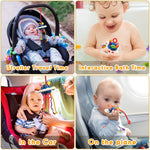 AiTuiTui Sensory Montessori Baby Teething Toys 6 to 12 Months, Toddler Travel Toys for 1 2 Year Old Boy Girl Birthday Gifts, Soft Pull String Fidget Educational Learning Toys for 9 10 18 Months Infant