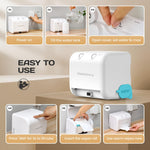 Homeleafy 2-in-1 Auto Dry&Wet Wipes Warmer, 3s Smart Dry-to-Wet Warming Technology Portable Wipes Dispenser with Clean Light&Mist Control,Desktop/Wall Mounted Baby Diaper Warmer for Newborns,Outdoor