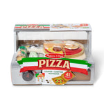 Melissa & Doug Top & Bake Wooden Pizza Counter Play Set with Play Food (41 Pcs) Preschool Toy Pizza, Wooden Food Set, Pretend Sets For Kids Ages 3+ - FSC-Certified - FSC Certified