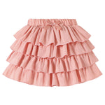Neutocd Toddler Girls Skirt 4-Layer Ruffle Skort for School Summer Built in Shorts Cotton Skirts for Girls 18M-6Y