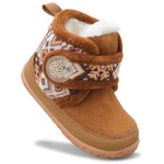 Scurtain Toddler Fur Boots Boy Girl Fuzzy Bedroom House Slippers Brown Size