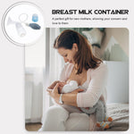 CVUTOVO Manual Breast Milk Suction Pump Kit for Mothers Portable Handheld Silicone PP Material Breastfeeding Accessory Easy One-Hand Operation Multifunctional Milk Storage Safe Practical