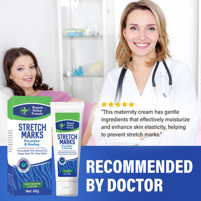 Stretch Mark Cream for Pregnancy, Helps Stretch Marks Removal, Smooth and Firm the Belly Skin, Abdominal Care for Preventing and Repairing Wrinkles and Scars, Gentle Treatment for Mom