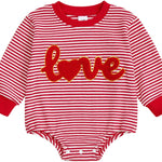 St Patricks Day Baby Boy Outfit Newborn Waffle Shamrock Onesie Sweatshirt Bubble Romper Top Infant Spring Clothes