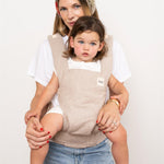 Baby Tula Explore Carriers - Breathable Baby Carrier Newborn to Toddler - Adjustable Toddler Carrier - Multiple Ergonomic Positions Front and Back - Ergonomic Fit for 7-45 lb - Linen, Sand