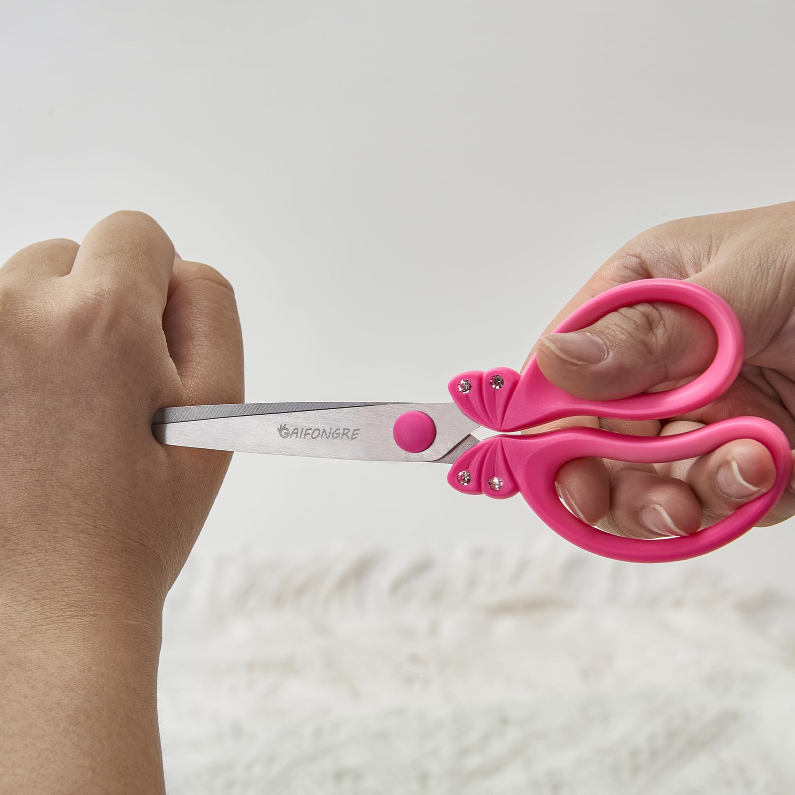 GAIFONGRE 5″ Pink Kids Safety Blunt Tip Scissors, - GAIFONGRE - Baby ...