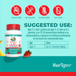 MARYRUTH'S Kids Nighttime Gummies | Sugar Free | NO Melatonin with L Theanine, Lemon Balm, Chamomile, Vitamin B6 | Relaxation Support for Kids 2+ | Vegan | Non-GMO | Gluten Free | 60 Count