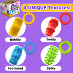 Sensory Fidget Toys for Kids Adults - 4 Pack Stretchy Fidget Toys Bracelets | Texture & Calming Autism Sensory Toys for Special Needs Autistic Children Classroom Fidgets| Squishy Fidgets Travel Gifts