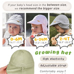 FURTALK Baby Sun Hat UPF 50+ UV Ray Sun Protection Cotton Toddler Hats for Boys Girls Green