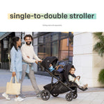 Joie Chive Single-to-Double Modular Stroller, 20+ Customizable Modes, Suspension & All-Terrain Rubber Wheels, Expandable UPF 50+ Canopy (Thunder)