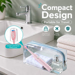 Yoomue Sonic Electric Toothbrush for Adults & Kids - 5 High-Performance Modes, 8 Replacement Heads, 2.5-Hour Fast Charge, Built-in Smart 2-Minute Timer, IPX7 Waterproof, 35 Day Battery Life - Pink