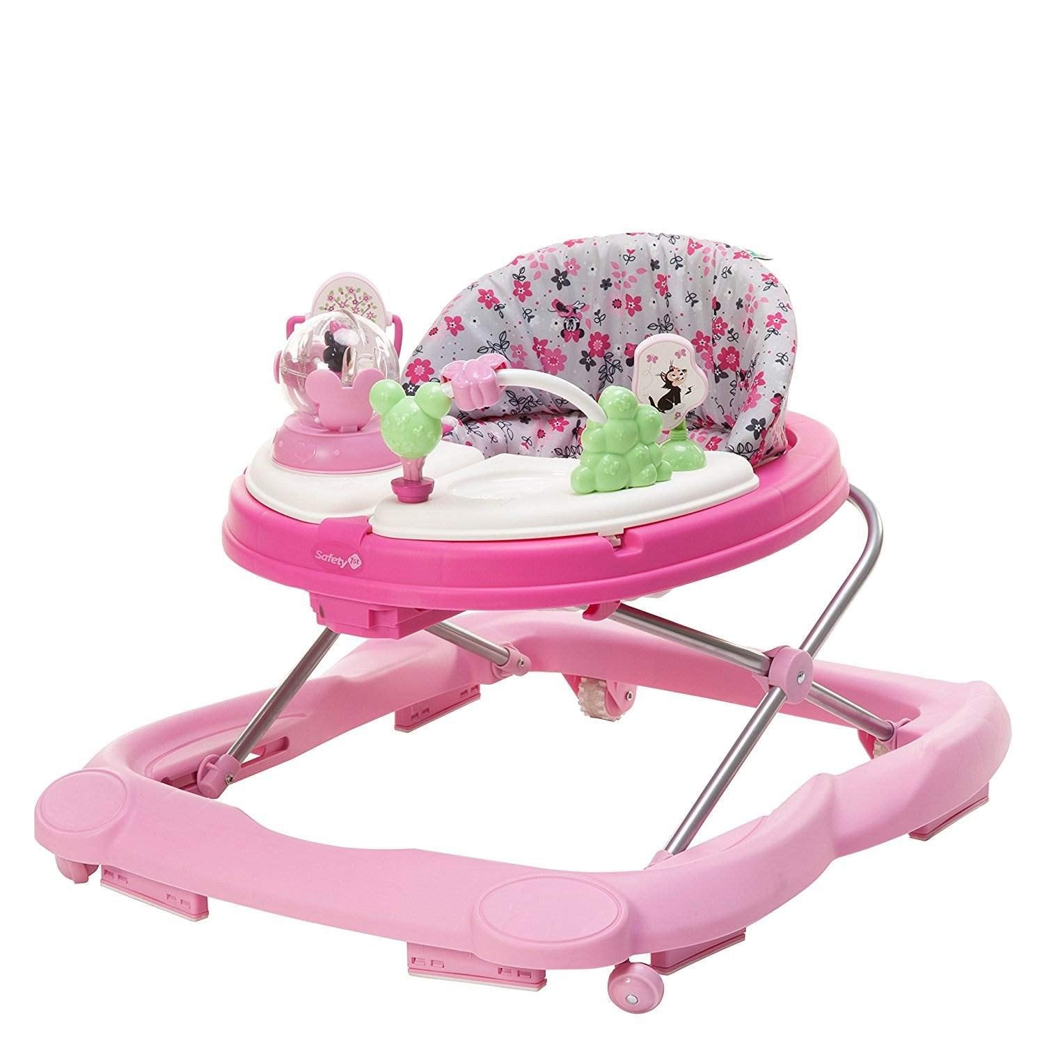 Disney Baby Minnie Mouse Baby Walkers and Activity Center with Music and Lights, Garden Delight