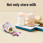 Phanpy Breast Milk Storage Bottles 6pcs with Handwriting Stickers, 6oz Breastmilk Storage Containers for Fridge, Wide Neck Breast Milk Freezer Storage Organizer, Compatible with Phanpy Breast Pump