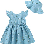 Newborn Infant Baby Girl Dress Toddler Girl Clothes Halter Backless Sleeveless Flower Sundress Summer Dresses for Girl