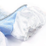 TYHTYM Cinderella Costumes Girl Dress Up Puffy Sleeves Pageant Party Halloween Fancy Ball Gown (2-3T, Blue)