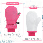 LPMOERA Toddler Mittens Waterproof Kids Winter Ski Gloves Baby Mittens for Boys Girls