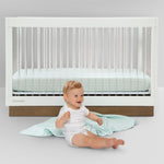 Delta Children 100% Organic Jersey Cotton Baby Receiving Blankets for Girls and Boys – 30x40 Inches - GOTS Certified (Pack of 2), Neutral Boho