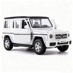 TGRCM-CZ 1:36 Scale Benz G63 Car Model for Kids, Alloy Pull Back G Wagon Vehicles Toy Car for Toddlers Kids Boys Girls Gift (White)