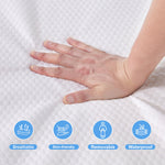 ASANEST Premium Dual Sided Crib Mattress & Protector(1-Pack),Toddler Bed Mattress,5" Thick Firm Soft Crib Mattress,Cooling Washable Knitted Fabric,52 x 28 x 5 inches