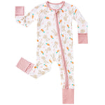 pureborn Baby Girls Sleeper Viscose from Bamboo Pajamas 2-Way Zipper Snug Fit Sleepwear Rabbit 18-24 Months