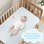 voomf Mini Crib Mattress, 38x24X4 Inch Dual Sided Comfort Memory Foam Portable Crib Mattress, Soft Breathable Baby Mattresses for Mini and Portable Cribs with Machine Washable Cover