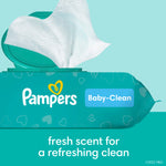 Pampers Baby Wipes, Complete Clean Baby Fresh Scented Wipe, Gently Cleans Head to Toe, 864 Total (12 Flip-Top Packs)