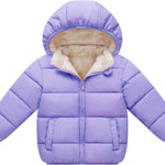 Toddler Baby Hooded Down Jacket Boys Girls Kids Thicken Warm Winter Coat Outerwear 1-7t