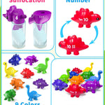 Number Dinosaur Toys for Kids 3-5, Montessori Educational Toys for 3 4 5 Year Old Boy Girl Gifts, Preschool Learning Activities Toddler Dino Toy, Double Sided Dinosaurs Numbers Matching Game