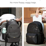 Momcozy GoEase Diaper Bag - Stylish, Durable & Waterproof Baby Bag with Multi-Pockets, Laptop Compartment, Changing Pad & Stroller Straps, Travel Baby Essentials for Moms,Dads,Work, Maternity
