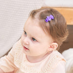 Grosgrain Ribbon Hair Bows Clips for Infant Girls - Fully Lined Mini Bows in 20 Color Pairs, Set of 40 (1.2" Tiny Clips)