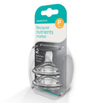 Nanobebe Flexy Silicone Bottles Nipples Triple Vented Twin-Pack - Y Cut