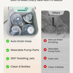 Grownsy EaseClean Bottle Washer Pro | All-in-One Bottle Washer and Sterilizer and Dryer | Baby Bottle Washer for Bottles, Pump Parts & Baby Essentials | Replaces Hand Washing