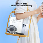 VETIFINAL Portable Baby Stroller Fan - 3-Speed Flexible Tripod Personal Fan Clip on for Bed, Rechargeable Battery Powered, Newborn Summer Cooling Essentials for Car Seat, Bike, Sleep, Travel (Black)