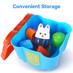 iPlay, iLearn Baby Stacking Toys, Toddler Nesting Stack Cups, Infant Stackable Block, Kids Sorting Game W/Shape Sorter for Sand Bath, Birthday Gift for 12 18 24 Month 1 2 3 Year Old Boys Girls