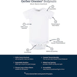 Gerber baby-boys 5 Pack Onesies Multi-packs Bundle Interlock 180 Gsm