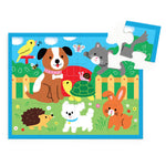 Mudpuppy Playful Pets – 12 Piece Puzzle with Reusable Zipper Pouch Featuring Colorful and Fun Illustrations of Pets Perfect for Easy Storage and Travel