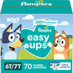 Pampers Training Pants - Easy Ups Boys & Girls Bluey - Size 3T-4T, 124 Count, Children's Potty Underwear (Packaging May Vary)