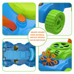 Lydaz Bubble Lawn Mower for Toddlers 1-3 Years - Kids Outdoor Bubble Machine Push Toy, Summer Yard Garden Toys, Easter Basket Stuffers & Birthday Gifts for Preschool Baby Boys Girls Age 1 2 3+Year Old