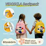 VIDOSCLA Kids Kindergarten Backpack for Toddlers -Nursery Schoolbag Waterproof Nylon Preschool Bag for Boys & Girls