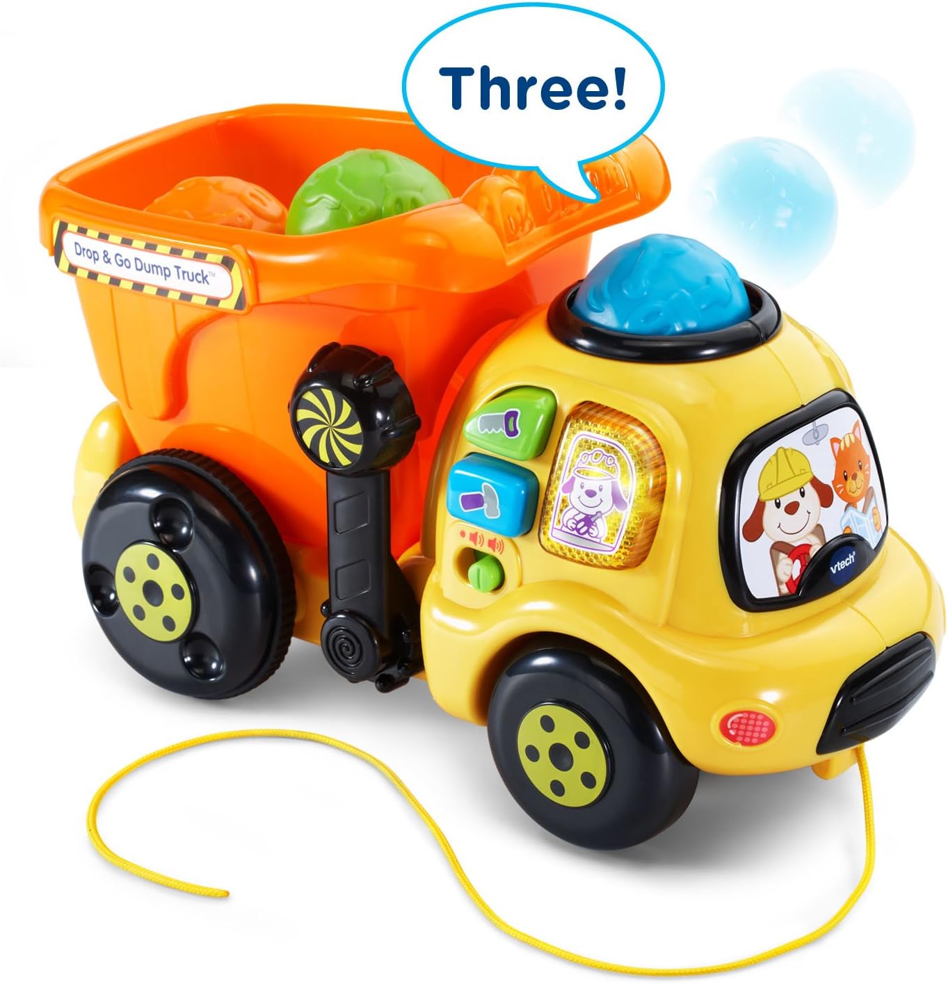 VTech Drop and Go Dump Truck, Orange