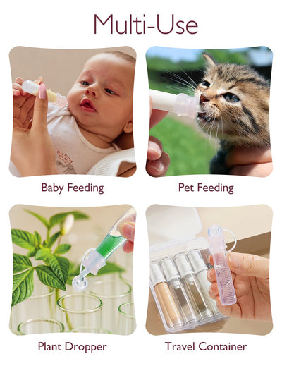 Momcozy Colostrum Collector Reusable Breast Milk Collector with Storage Case and Cotton Wipe, Portable Colostrum Container BPA Free, Multi-Use Collector 5ml-6pcs