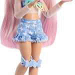 Barbie Dream Besties Doll and Accessories, Barbie "Malibu” Posable Roller Skating Fashion Doll with Blonde Hair, 9 Makeup Themed Pieces